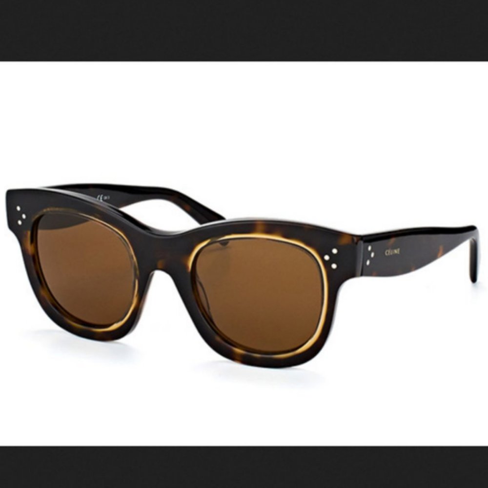 Auc Celine Dark Havana Honey Sunglasses - Picture 8 of 9